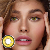 Lentes De Contacto Color Amarillo Palabras De Amor